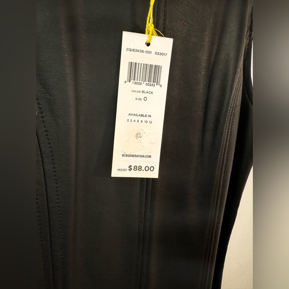 BCBGeneration Faux Leather Mini Dress - 0 - Picture 4 of 4